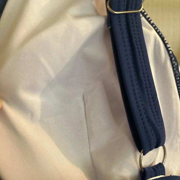 EOMENIE blue and white Women’s one piece bathing suit Size Large NWT - Picture 6 of 6